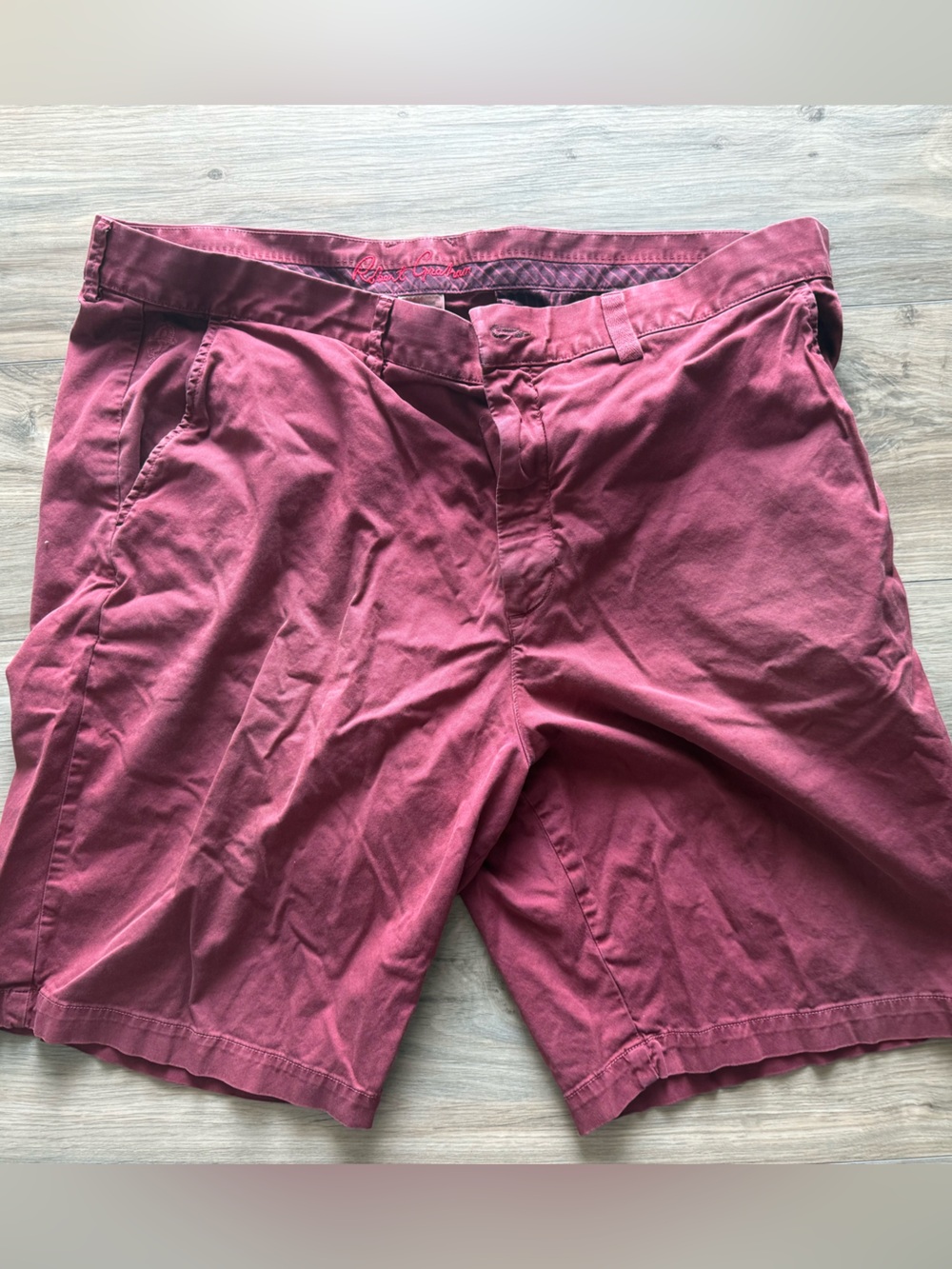 Robert Graham Men's Mauve-Pink Cotton Shorts